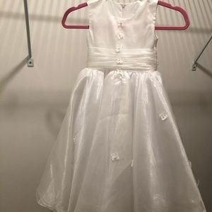 Designer Hand-made organza flower girl dress